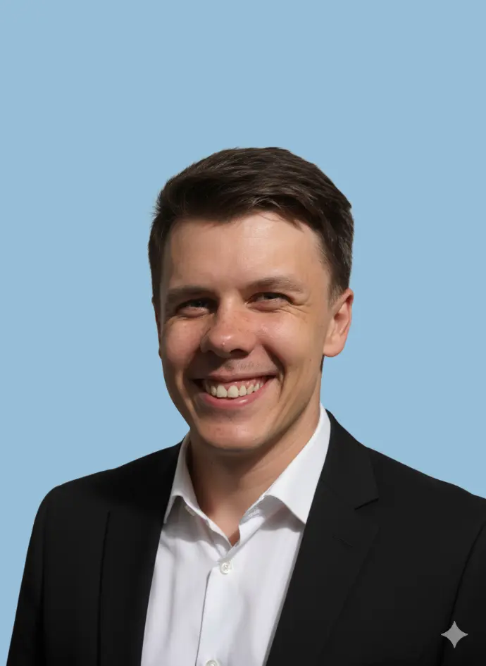 Porträtt på Andreas Hansen